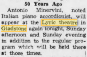 Lyric Theatre - 21 Jan 1972